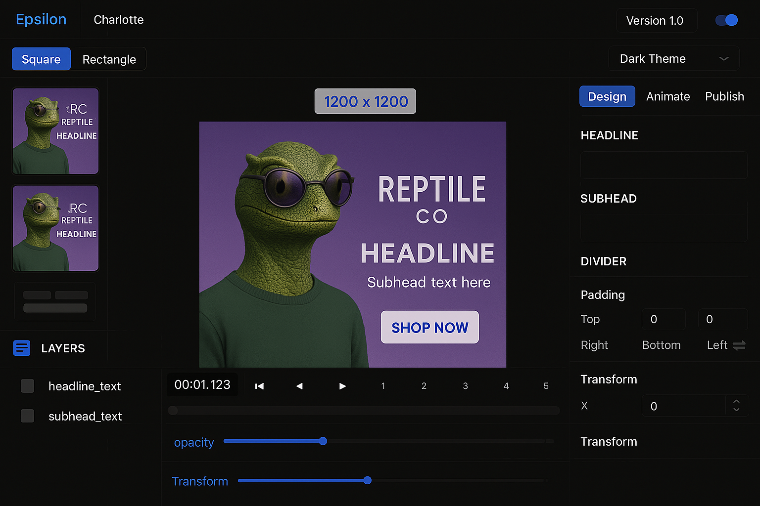 Creative Tools Screenshot